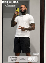 bermuda T cubarsi negro hombre