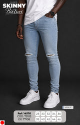 jean skinny azul c. hombre
