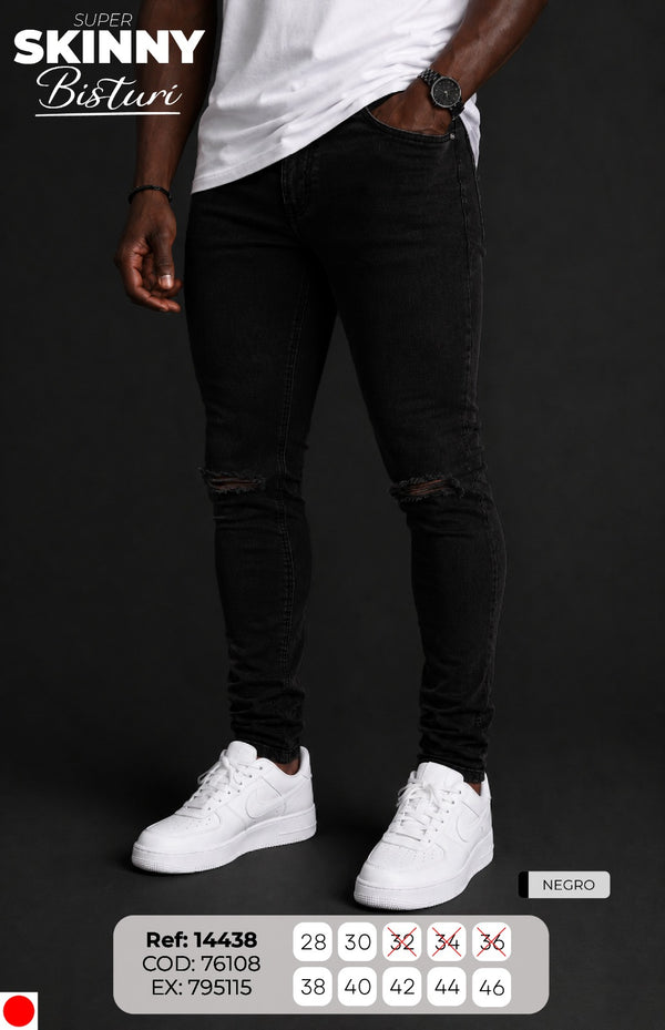 jean skinny negro hombre