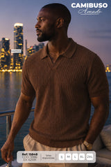 camibuso amado marron hombre