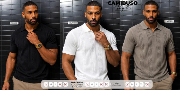camibuso Virgilio collage hombre
