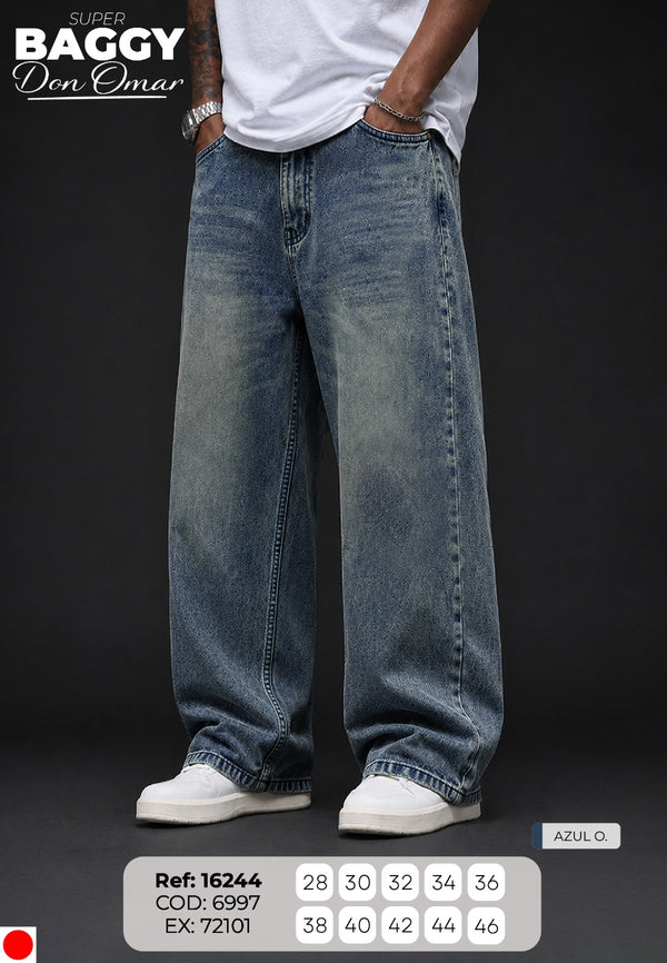 jean baggy don omar azul o hombre
