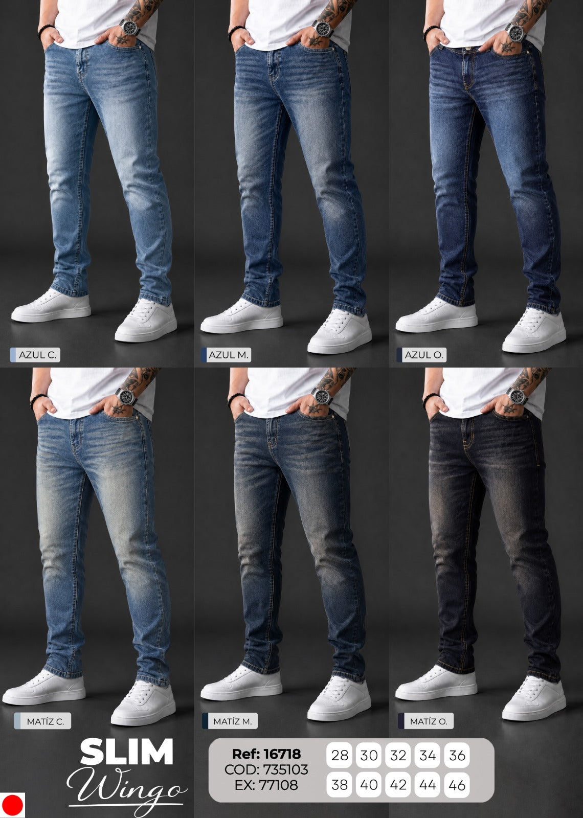 Jean Slim Wingo collage hombre