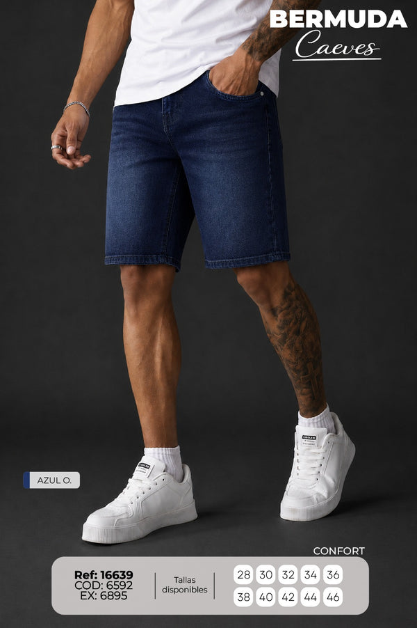 Bermuda Caeves Azul O. Hombre