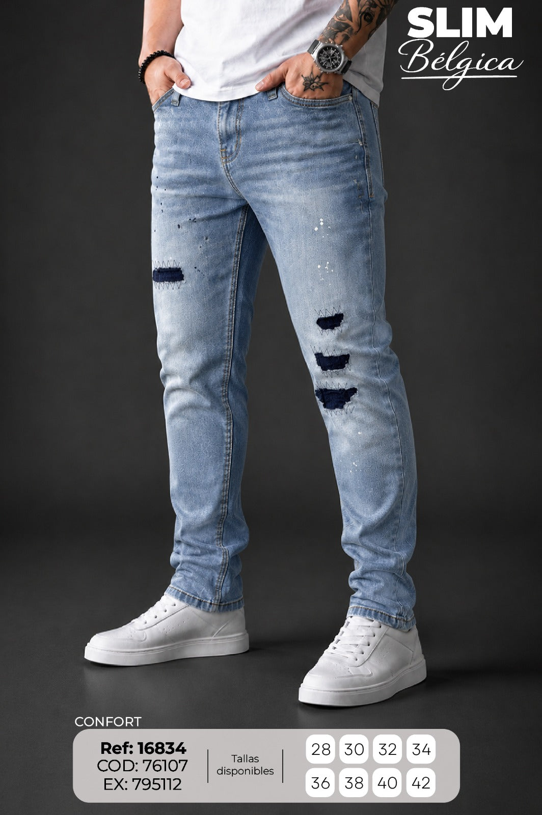 Jean slim Belgica hombre