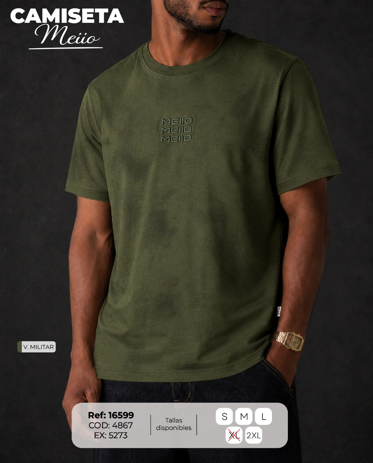 camiseta meiio hombre