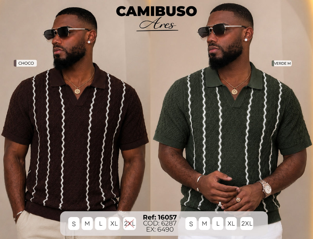 camibuso ares collage hombre