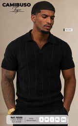 Camibuso tigo negro hombre