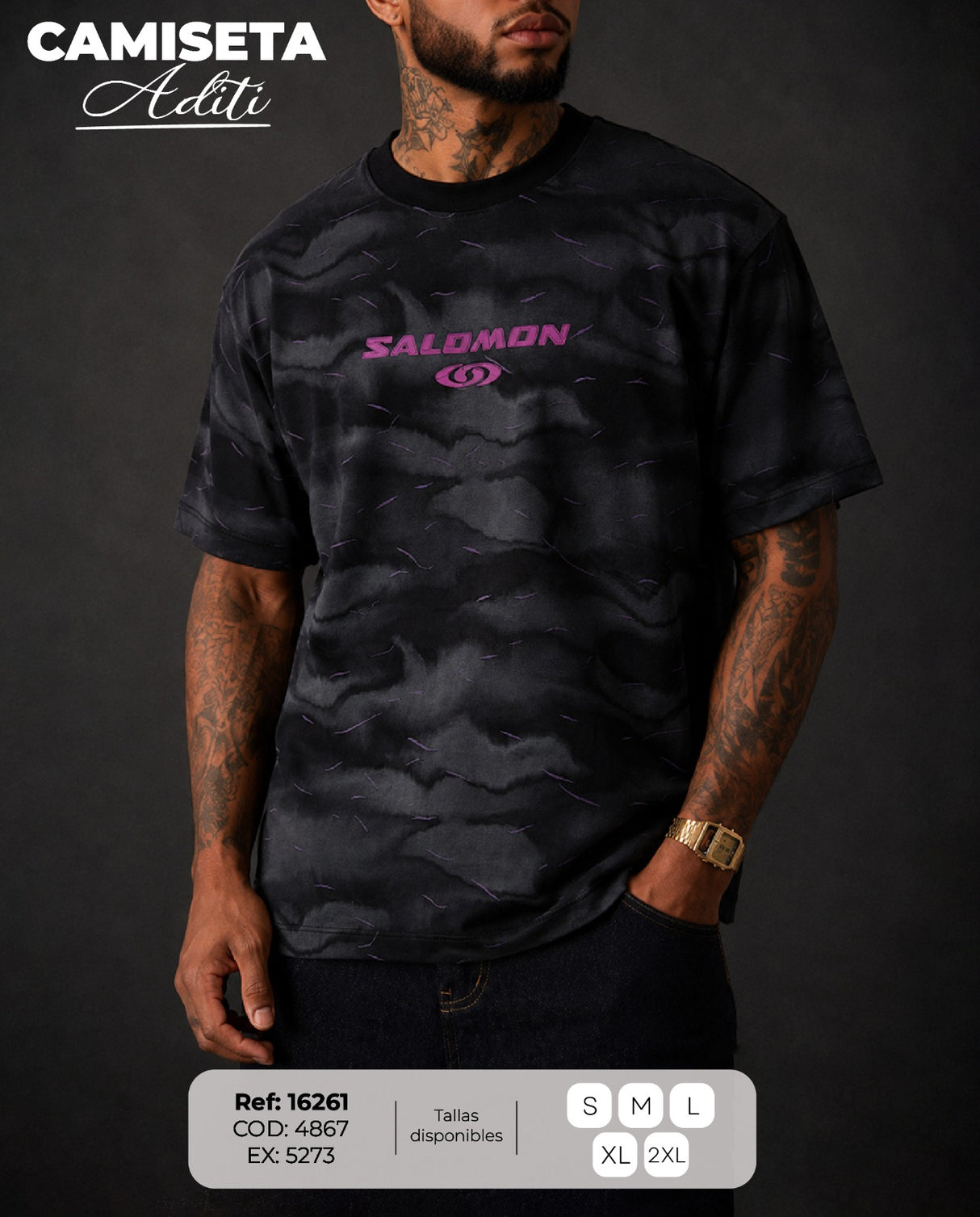 camiseta aditi hombre
