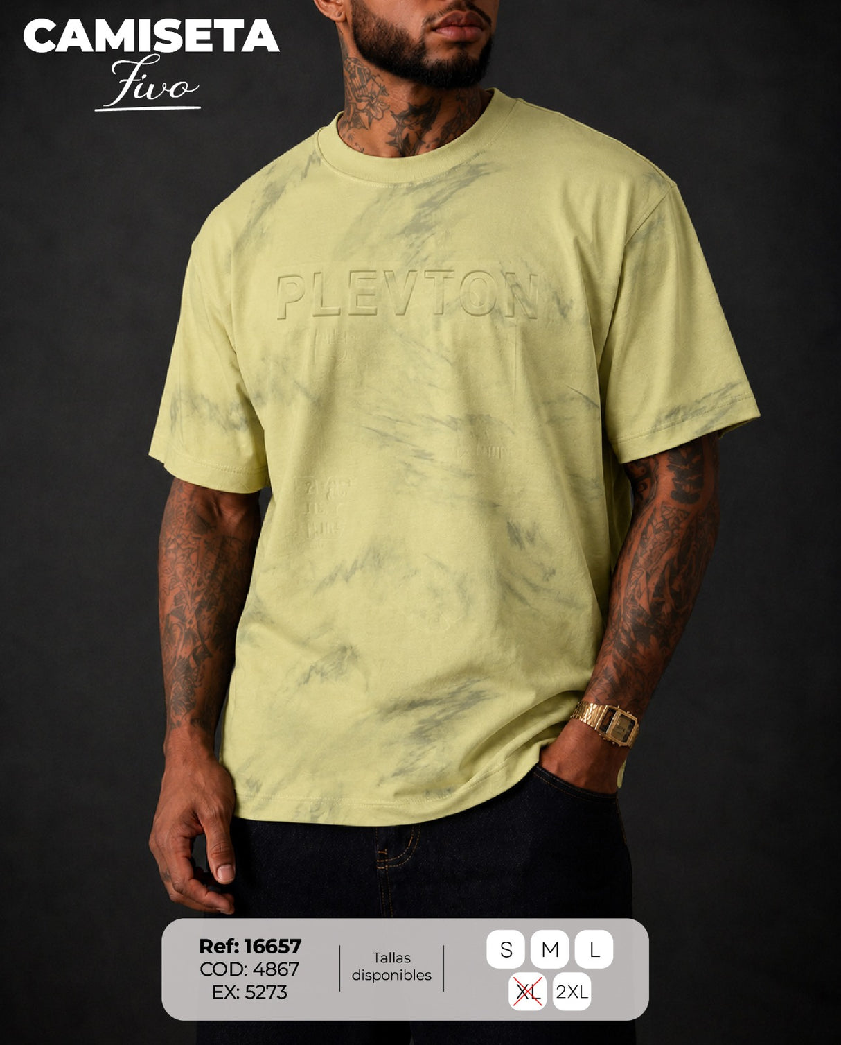 camiseta fivo hombre