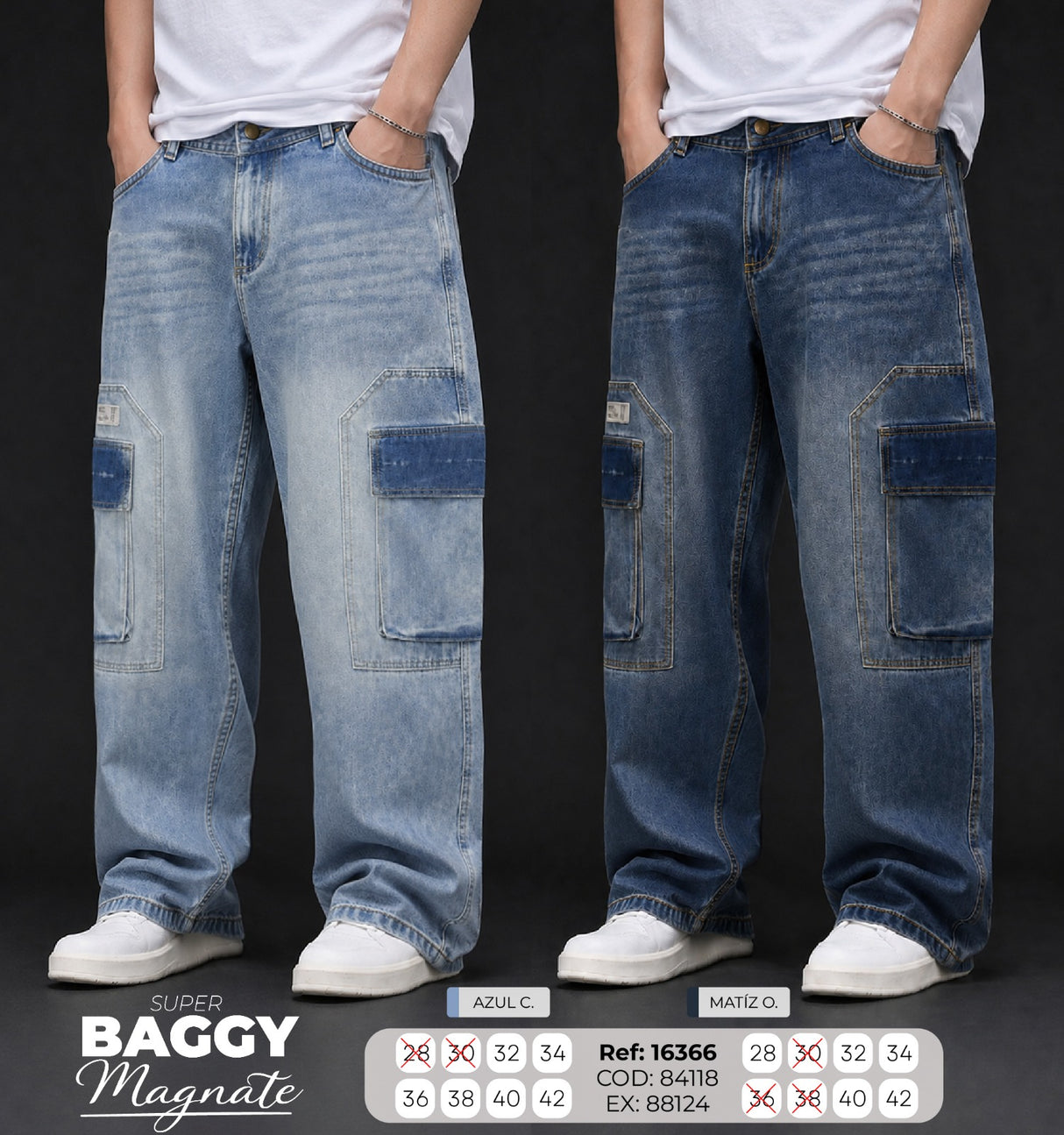 jean baggy magnate collage hombre