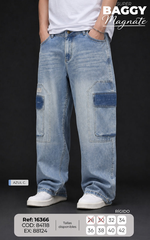 jean baggy magnate azul c hombre