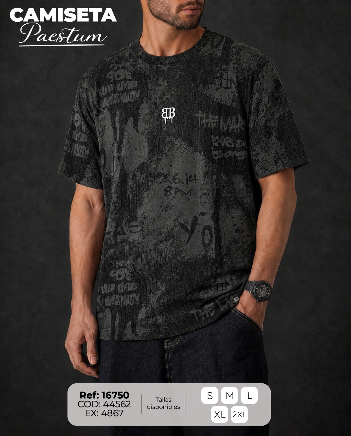 camiseta paestum hombre