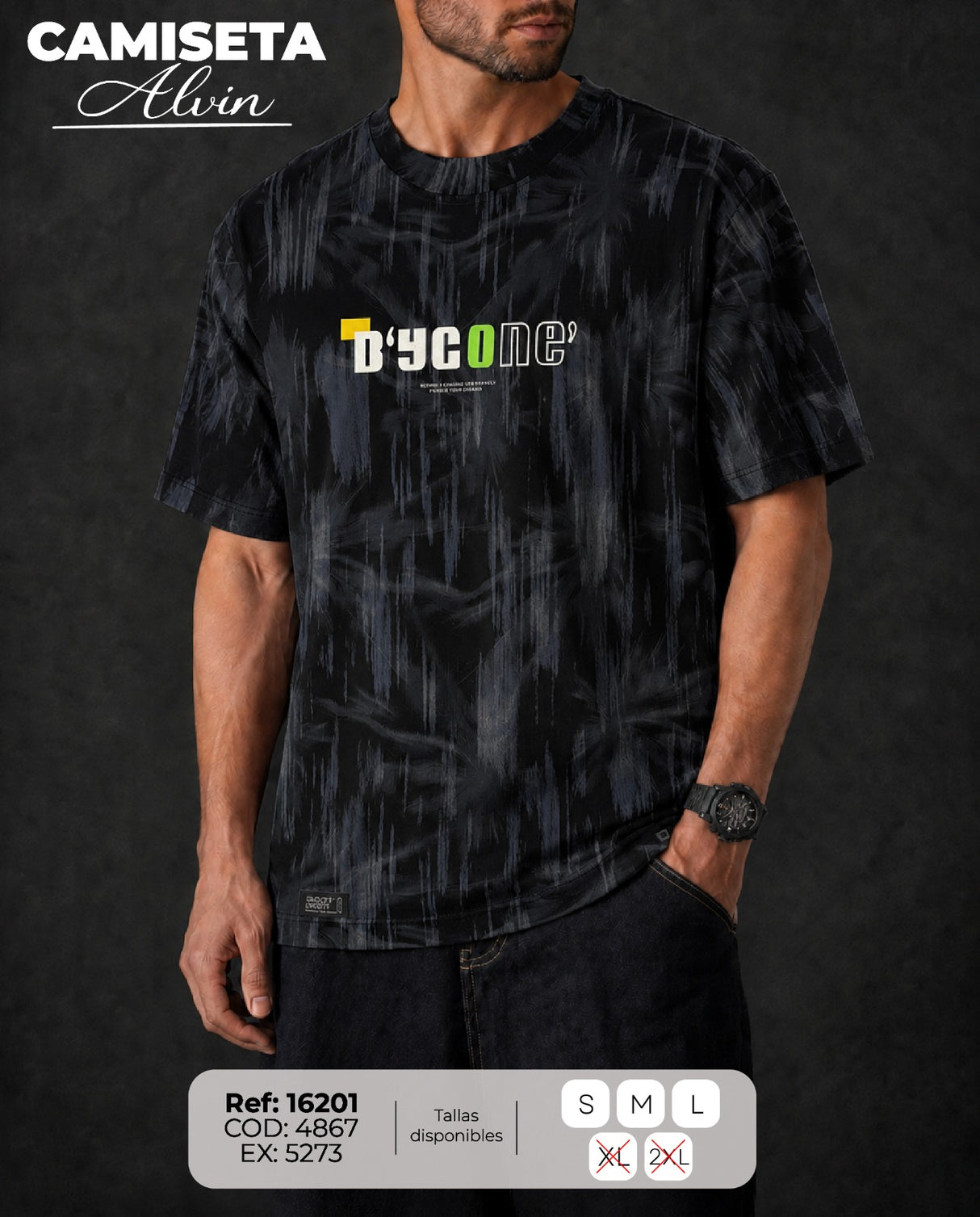 camiseta alvin hombre