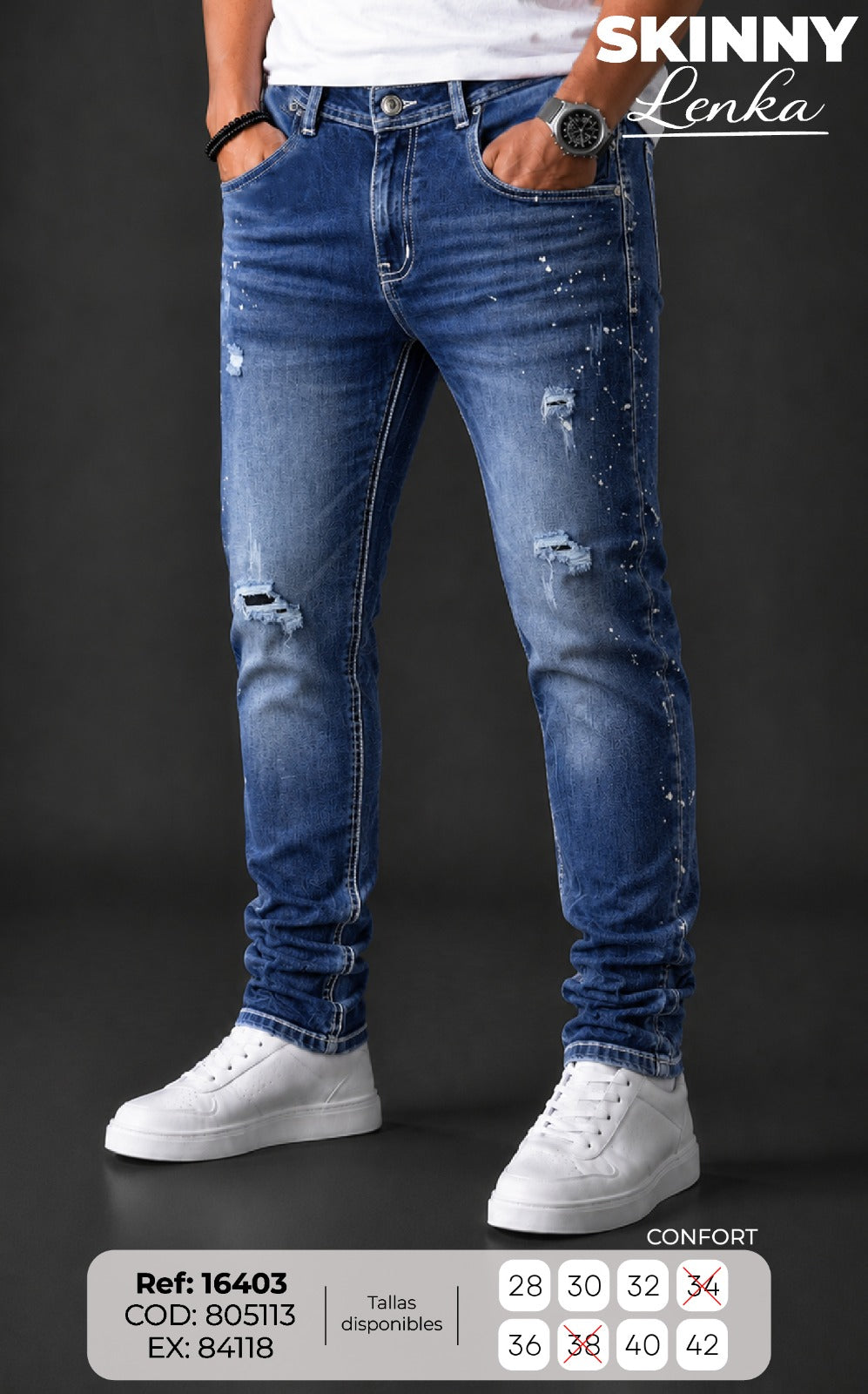 jean skinny lenka hombre