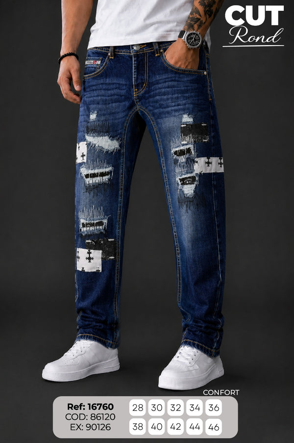 jean regula Rond hombre