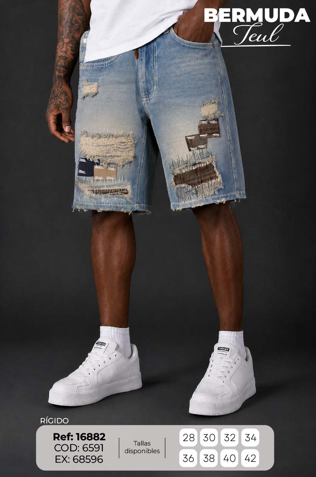 bermuda teul hombre