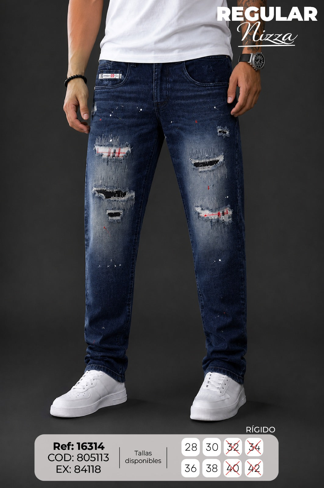 Jean regular nizza Hombre