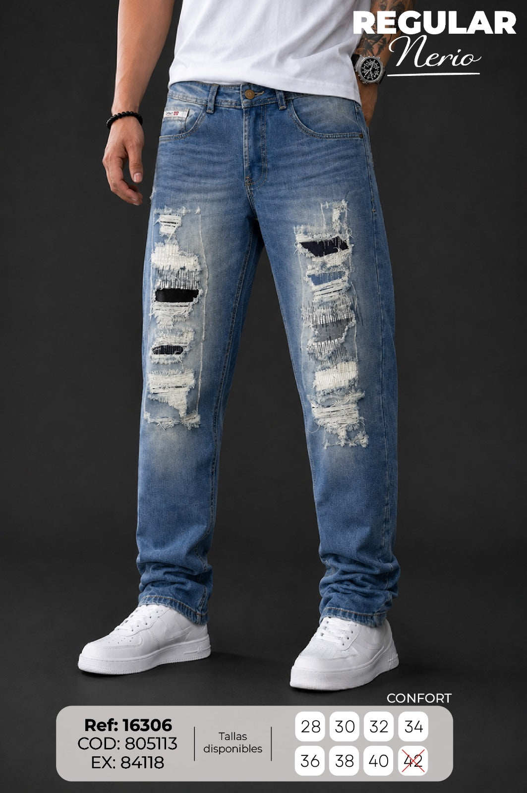 jean regular nerio matiz c hombre