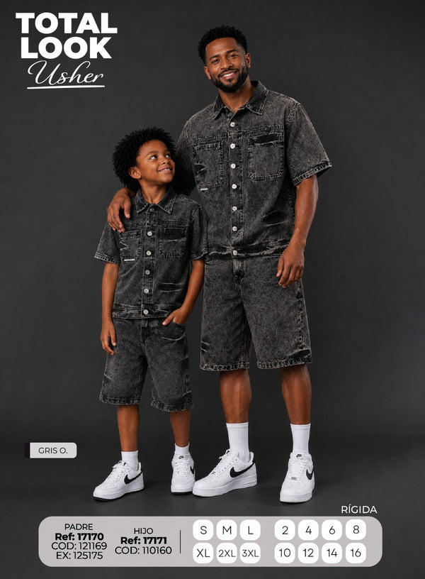 total look usher padre e hijo