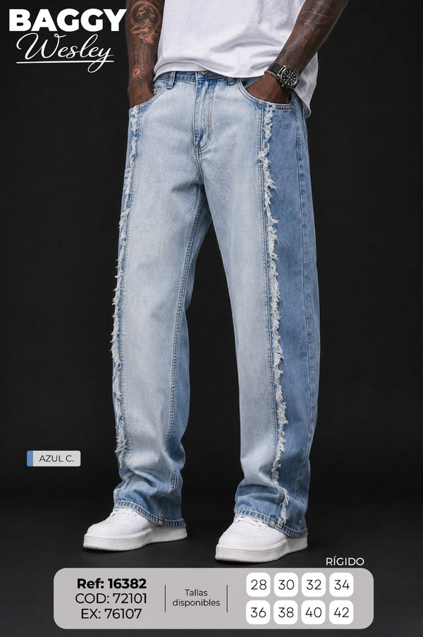 Jean Baggy wesley AZUL C. hombre