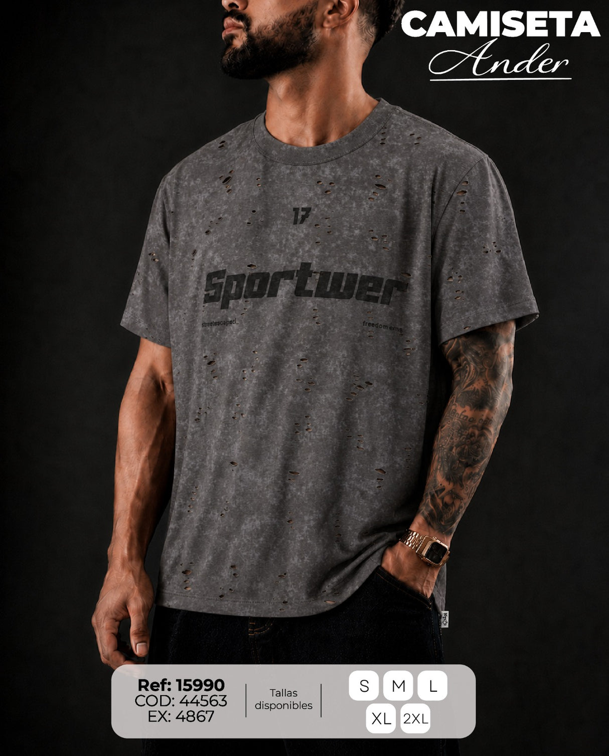 camiseta ander hombre