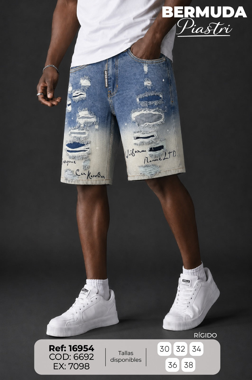 bermuda piastri hombre