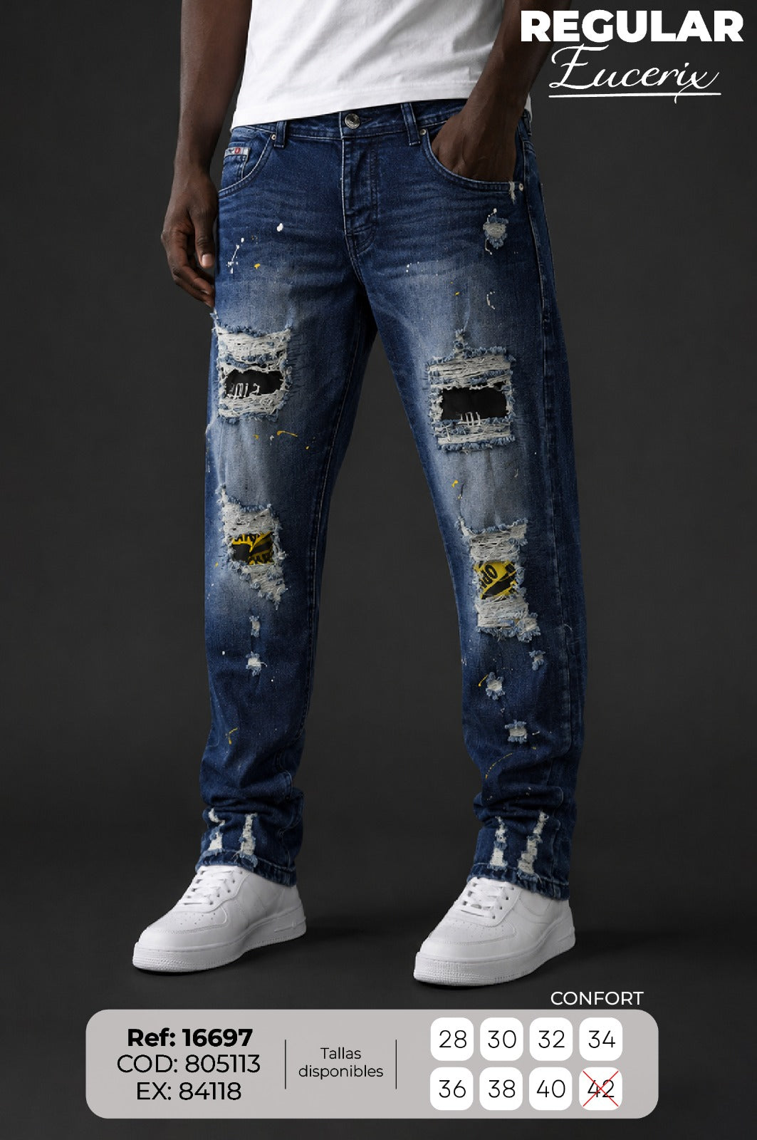 jean regular Eucerix hombbre