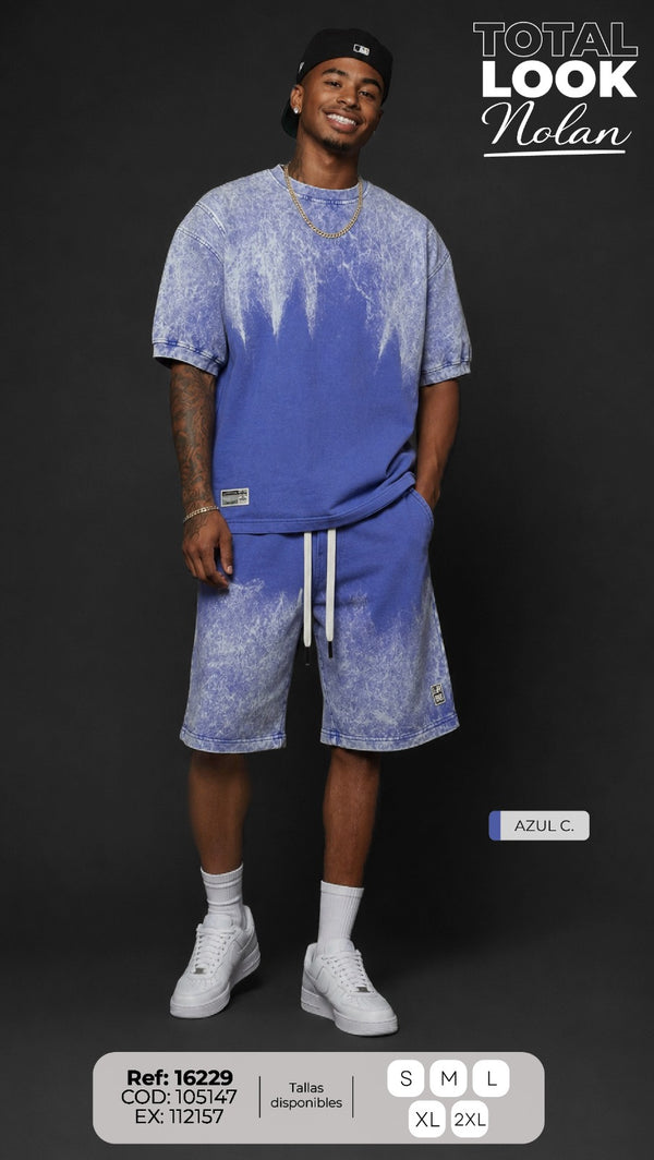 total look nolan azul c hombre