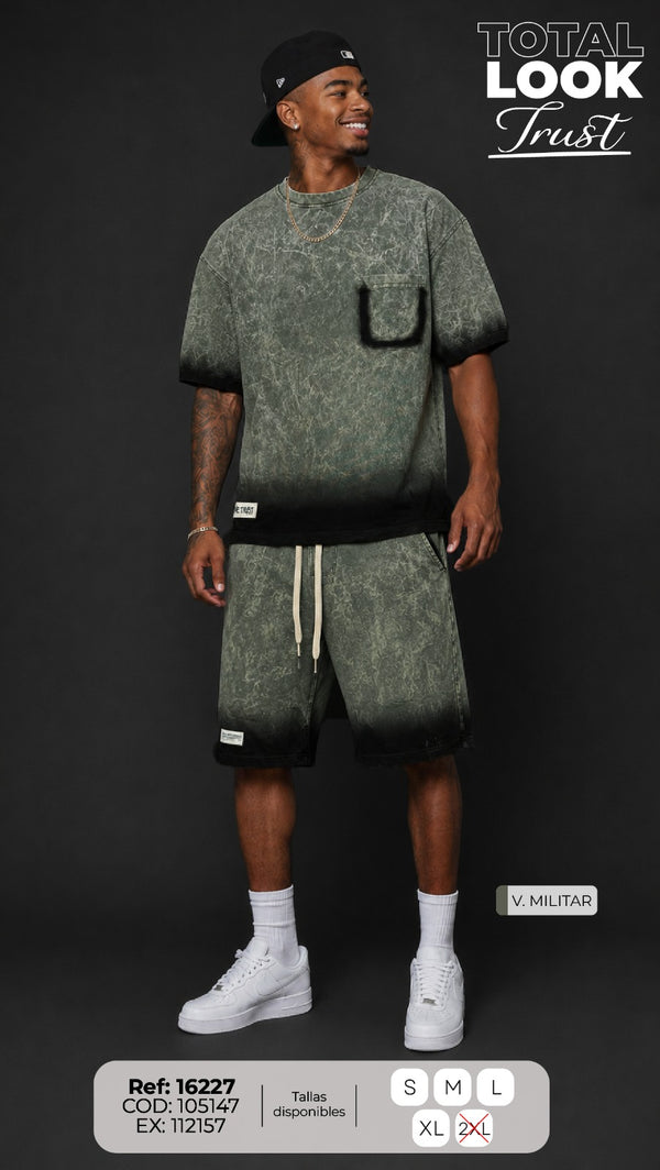 total look trust v militar hombre