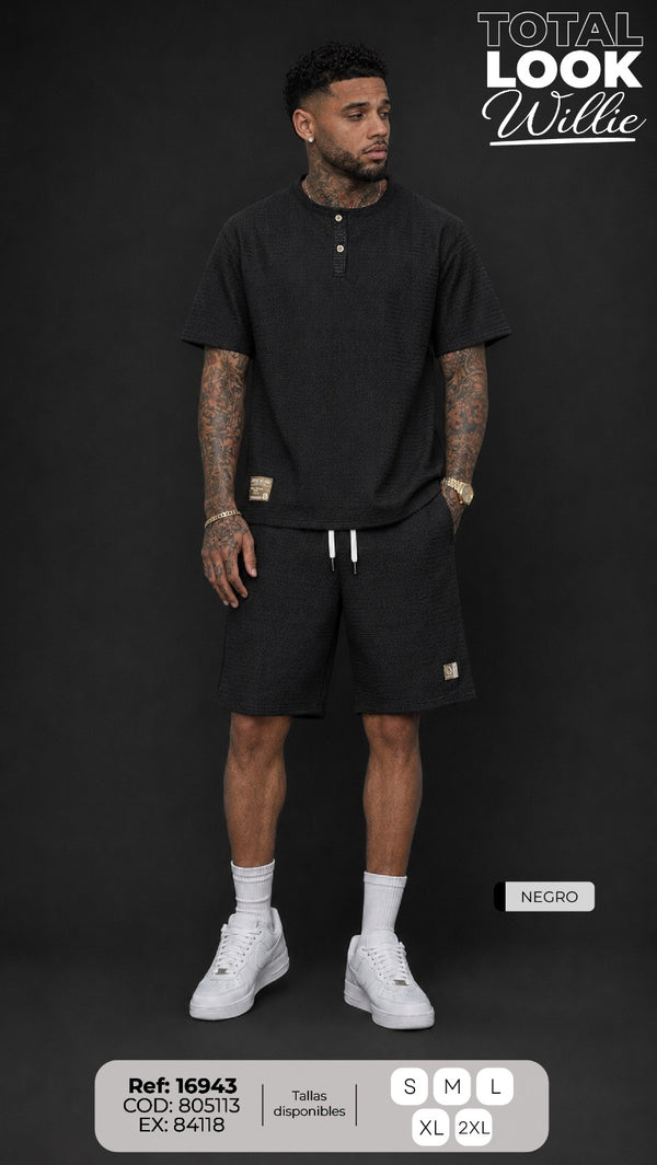 Total Look WILLIE negro hombre