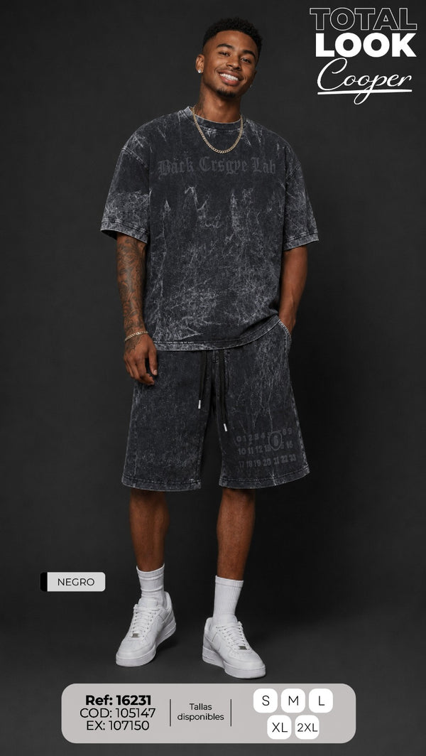 total look cooper negro hombre