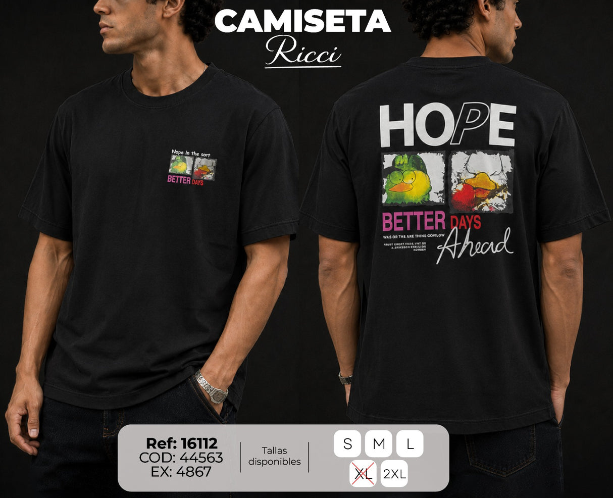 camiseta ricci hombre