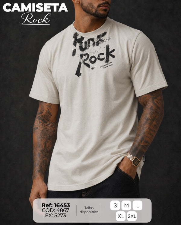 camiseta rock hombre