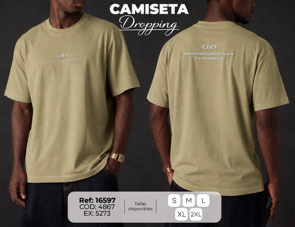 camiseta dropping hombre