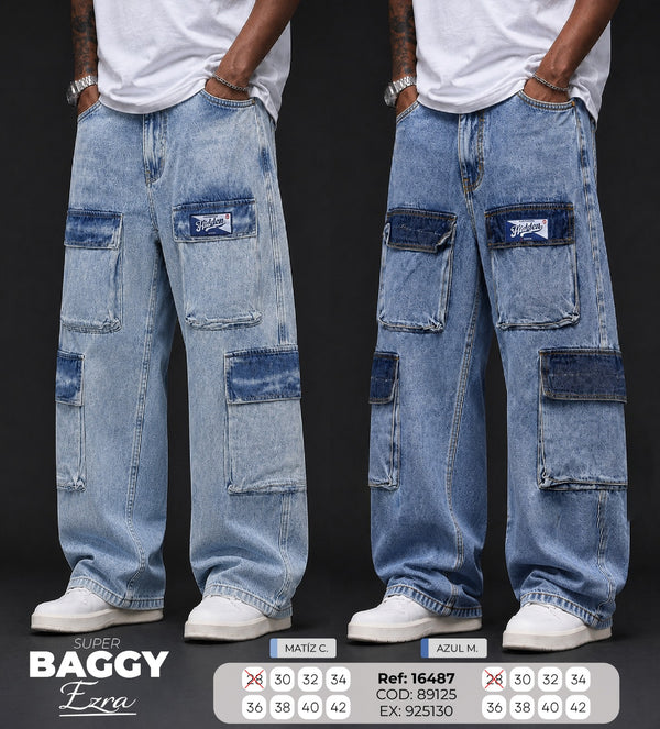 jean baggy ezra collage hombre