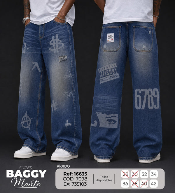 jean baggy monte matiz m hombre
