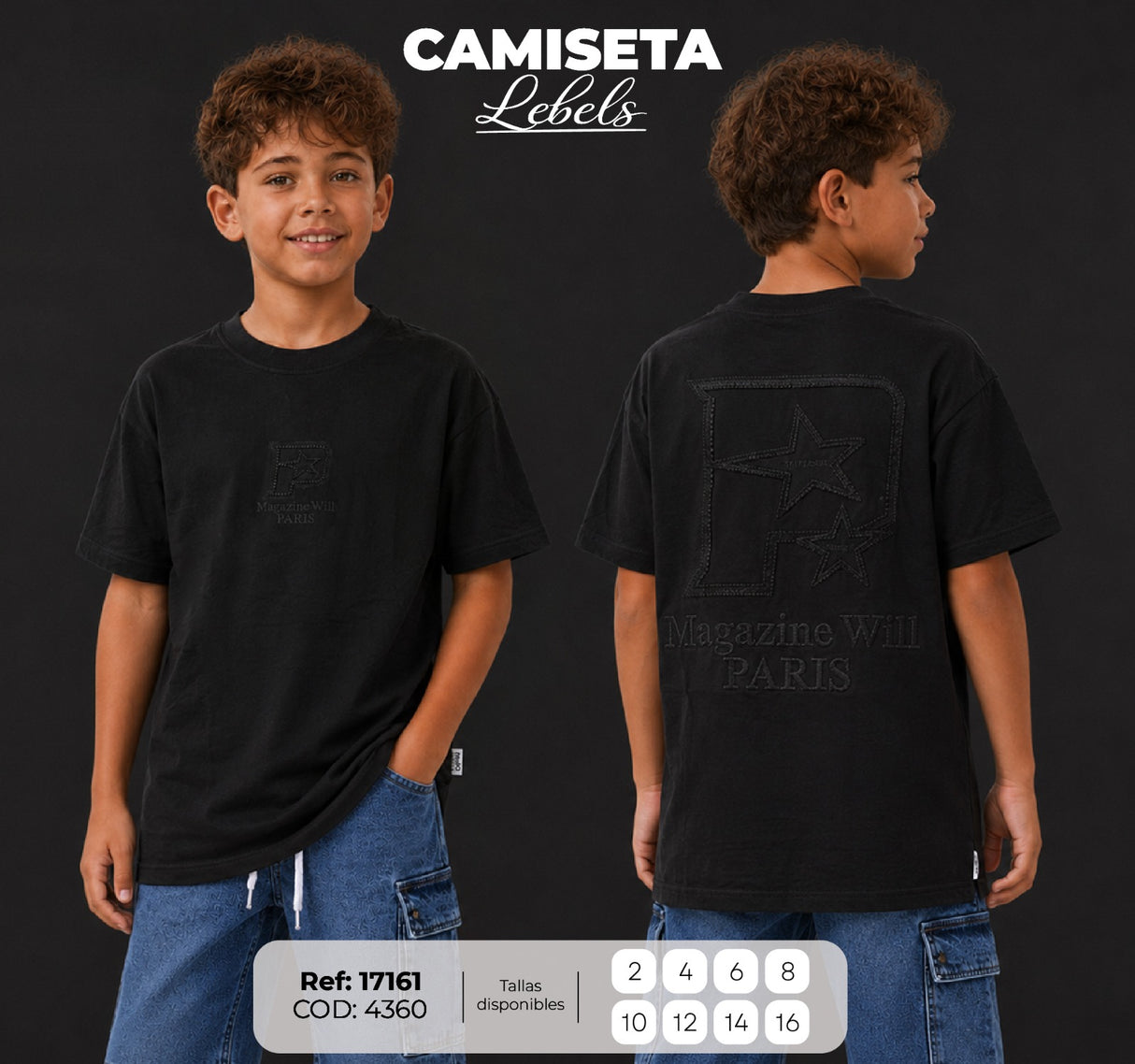 camsieta Lebels NIÑO