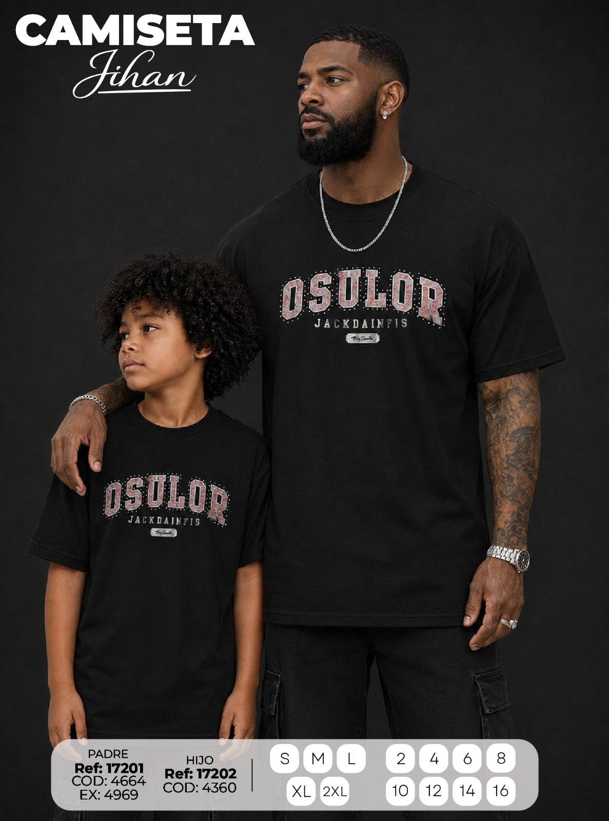 camiseta Jihan PADRE E HIJO