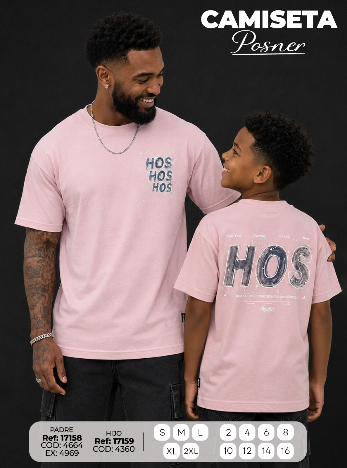 camiseta Posner PADRE E HIJO