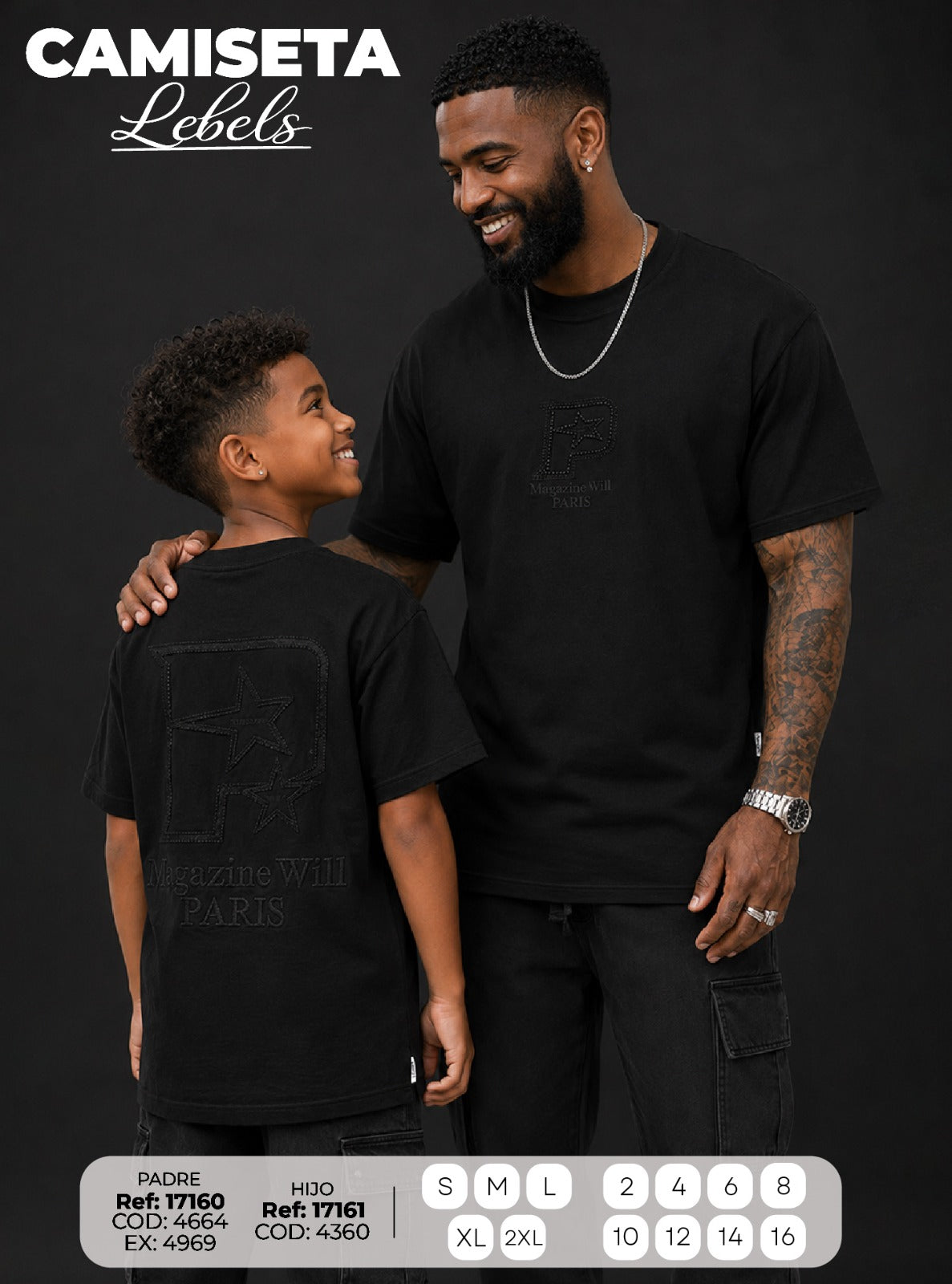 camiseta Lebels PADRE E HIJO