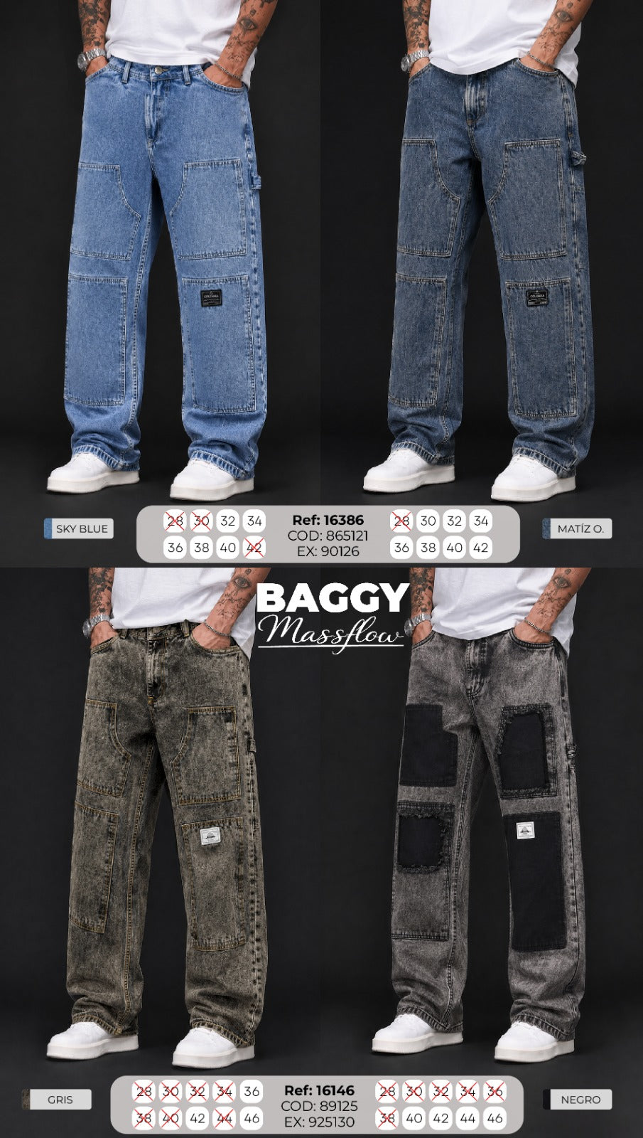 baggy massflow hombre collage