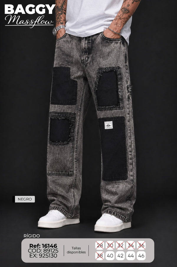 baggy Massflow baggy negro hombre