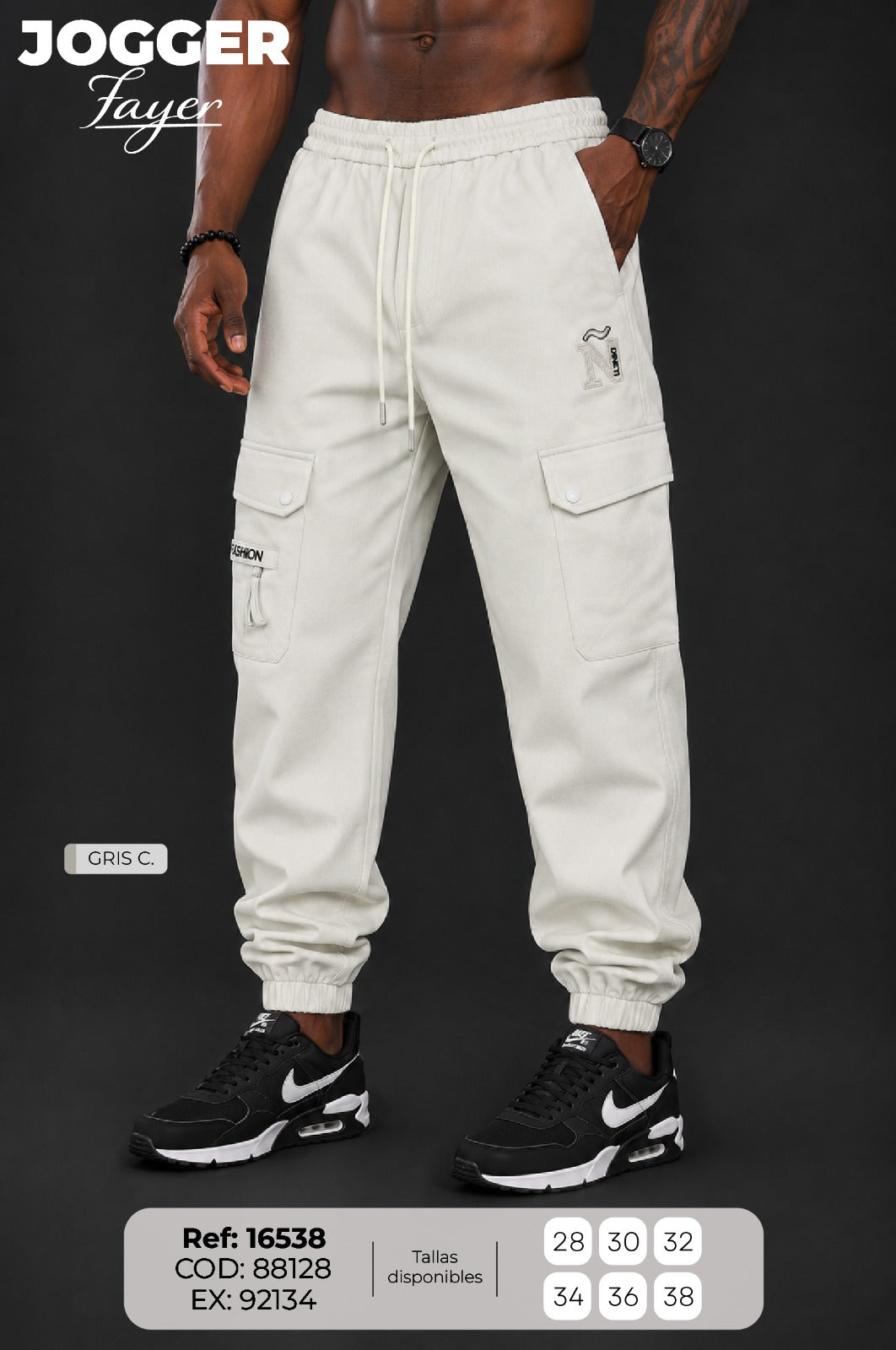 jogger Fayer GRIS C. hombre