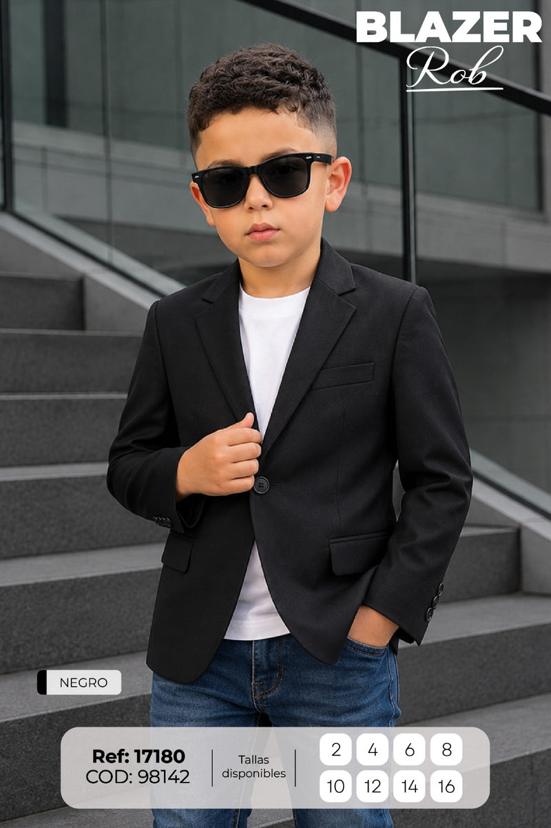 camibuso niño rob negro