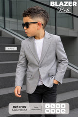 camibuso niño rob gris c