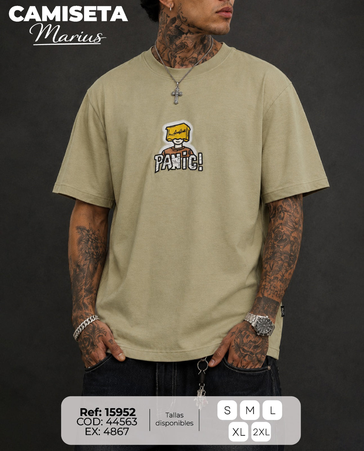 camiseta Marius hombre