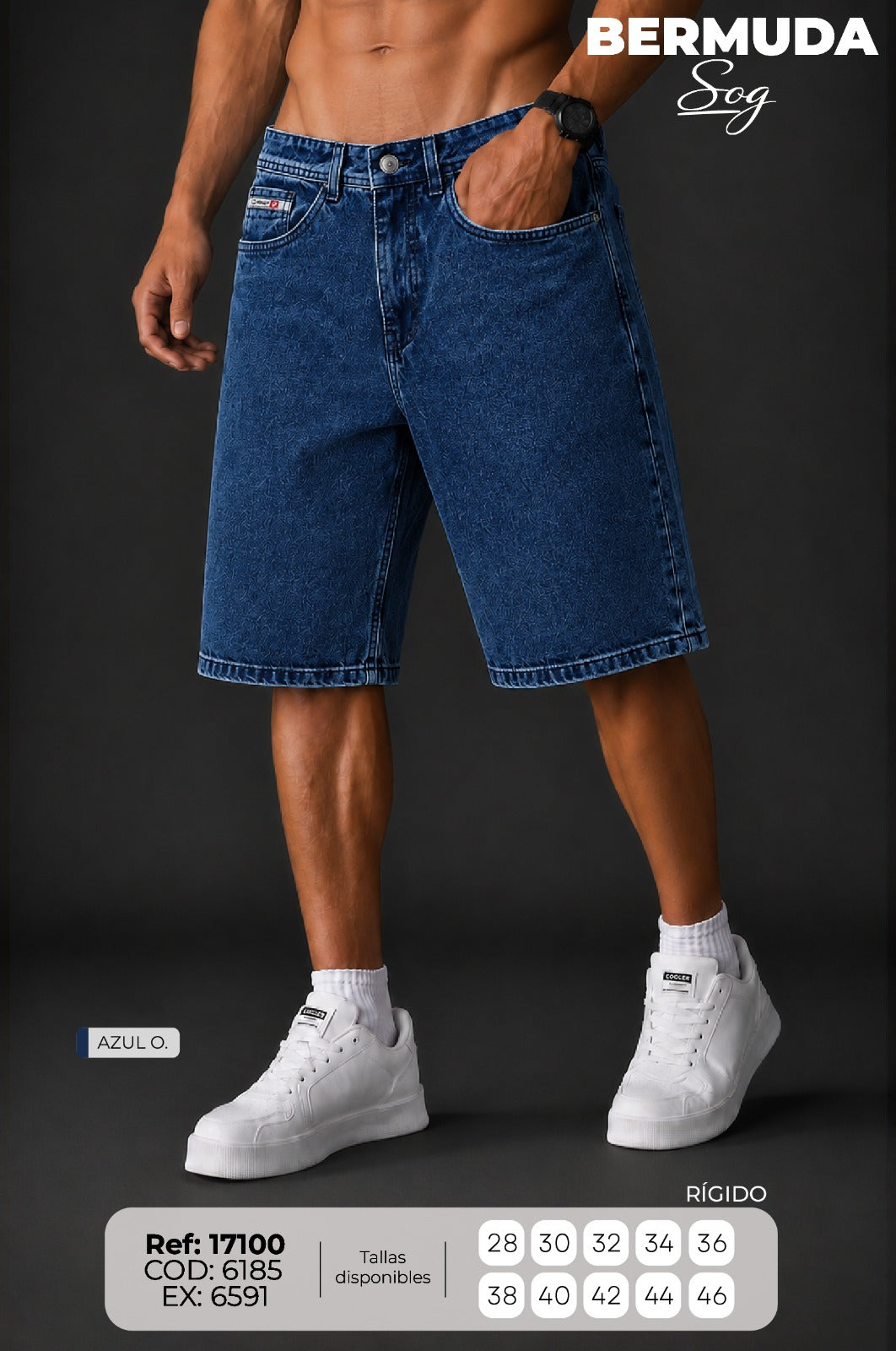 bermuda Sog azul o. hombre