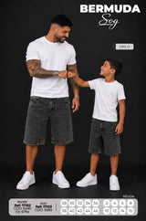PADRE E HIJO bermuda Sog gris o.