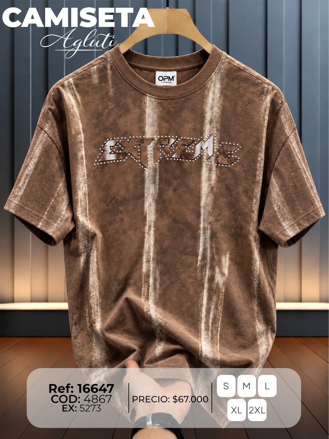 camiseta agluti hombre